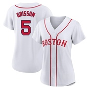 White Authentic Vaughn Grissom Women's Boston Red Sox 2021 Patriots' Day Jersey