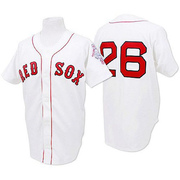 White Authentic Wade Boggs Men's Boston Red Sox 1987 Throwback Jersey