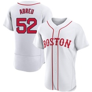 White Authentic Wilyer Abreu Men's Boston Red Sox 2021 Patriots' Day Jersey