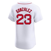 White Elite Romy Gonzalez Men's Boston Red Sox Home Jersey