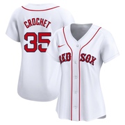 White Limited Garrett Crochet Women's Boston Red Sox Home Jersey