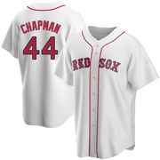 White Replica Aroldis Chapman Men's Boston Red Sox Home Jersey