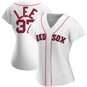 White Replica Bill Lee Women's Boston Red Sox Home Jersey