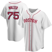 White Replica Brandon Walter Men's Boston Red Sox Alternate Jersey