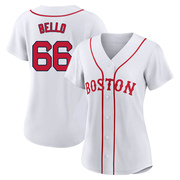 White Replica Brayan Bello Women's Boston Red Sox 2021 Patriots' Day Jersey