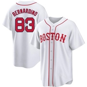 White Replica Brennan Bernardino Youth Boston Red Sox 2021 Patriots' Day Jersey