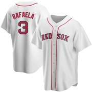 White Replica Ceddanne Rafaela Men's Boston Red Sox Home Jersey