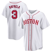 White Replica Ceddanne Rafaela Youth Boston Red Sox 2021 Patriots' Day Jersey