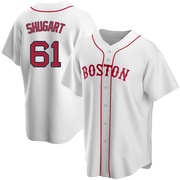 White Replica Chase Shugart Men's Boston Red Sox Alternate Jersey