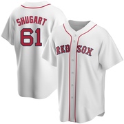 White Replica Chase Shugart Men's Boston Red Sox Home Jersey