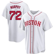 White Replica Chris Murphy Men's Boston Red Sox 2021 Patriots' Day Jersey