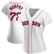 White Replica Chris Murphy Women's Boston Red Sox Home Jersey