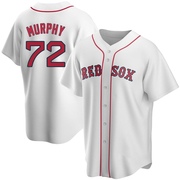 White Replica Chris Murphy Youth Boston Red Sox Home Jersey