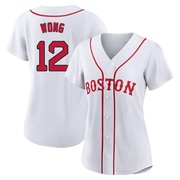 White Replica Connor Wong Women's Boston Red Sox 2021 Patriots' Day Jersey