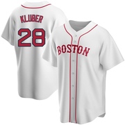 White Replica Corey Kluber Youth Boston Red Sox Alternate Jersey