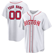 White Replica Custom Men's Boston Red Sox 2021 Patriots' Day Jersey