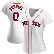 White Replica Hunter Dobbins Women's Boston Red Sox Home Jersey