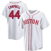 White Replica Isaiah Campbell Men's Boston Red Sox 2021 Patriots' Day Jersey