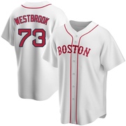 White Replica Jamie Westbrook Men's Boston Red Sox Alternate Jersey