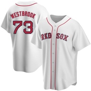 White Replica Jamie Westbrook Men's Boston Red Sox Home Jersey