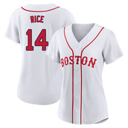 White Replica Jim Rice Women's Boston Red Sox 2021 Patriots' Day Jersey