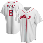 White Replica Johnny Pesky Men's Boston Red Sox Alternate Jersey