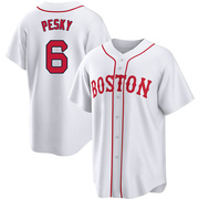 White Replica Johnny Pesky Youth Boston Red Sox 2021 Patriots' Day Jersey