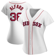 White Replica Jorge Alfaro Women's Boston Red Sox Home Jersey