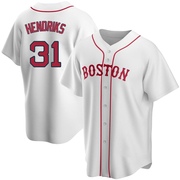 White Replica Liam Hendriks Youth Boston Red Sox Alternate Jersey