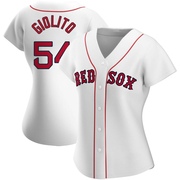 White Replica Lucas Giolito Women's Boston Red Sox Home Jersey