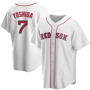 White Replica Masataka Yoshida Men's Boston Red Sox Home Jersey