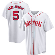 White Replica Nomar Garciaparra Men's Boston Red Sox 2021 Patriots' Day Jersey