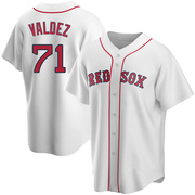 White Replica Phillips Valdez Men's Boston Red Sox Home Jersey