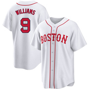 White Replica Ted Williams Men's Boston Red Sox 2021 Patriots' Day Jersey