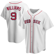 White Replica Ted Williams Men's Boston Red Sox Home Jersey