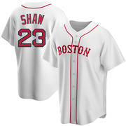 White Replica Travis Shaw Youth Boston Red Sox Alternate Jersey