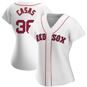 White Replica Triston Casas Women's Boston Red Sox Home Jersey