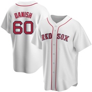 White Replica Tyler Danish Men's Boston Red Sox Home Jersey