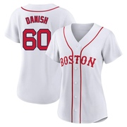 White Replica Tyler Danish Women's Boston Red Sox 2021 Patriots' Day Jersey