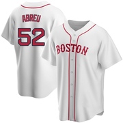 White Replica Wilyer Abreu Men's Boston Red Sox Alternate Jersey