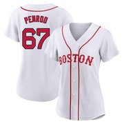 White Replica Zach Penrod Women's Boston Red Sox 2021 Patriots' Day Jersey