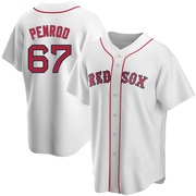 White Replica Zach Penrod Youth Boston Red Sox Home Jersey